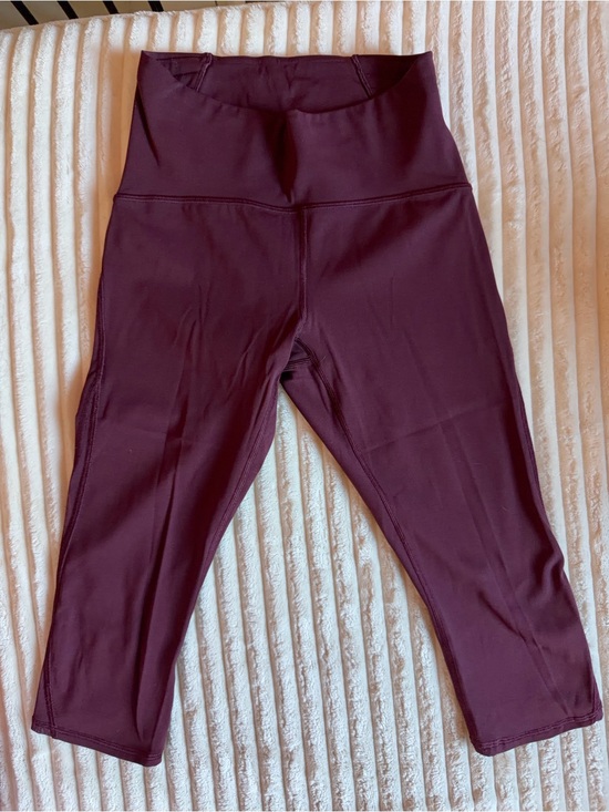 lululemon athletica Pants - lululemon athletica Deep Plum High-Waist Capri Leggings
